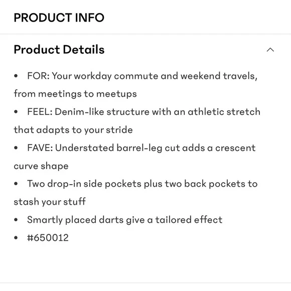 NWOT Athleta Skyline High Rise Barrel leg Pant | Black - Picture 9 of 10